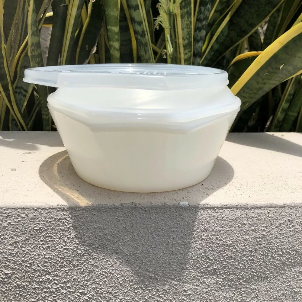 Arcopal French Hen Milk Glass Round Casserole Dish Floral Patterned Lid Vintage